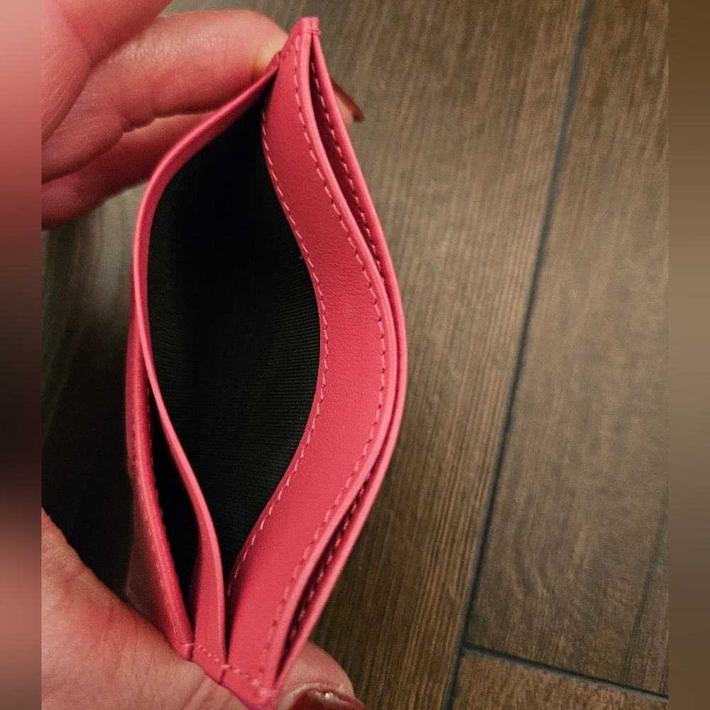 NWT Dolce & Gabbana Hot Pink Card Holder COA Card + Drawstring Dust Bag - Picture 6 of 14